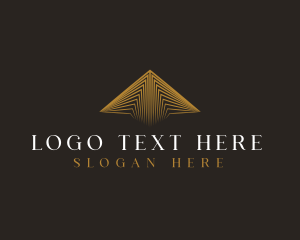 Gold - Luxury Pyramid Luxe logo design