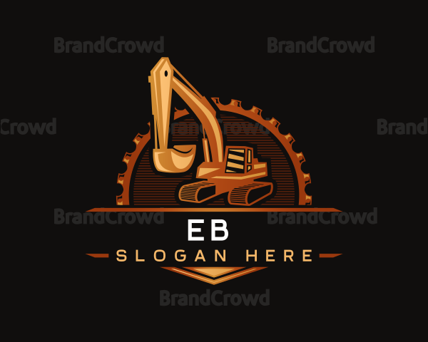 Excavator Construction Digger Logo