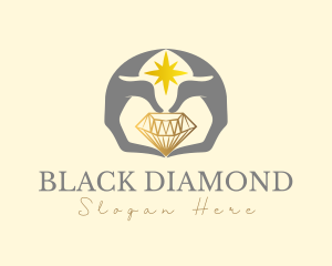 Diamond Jewel Hands logo design