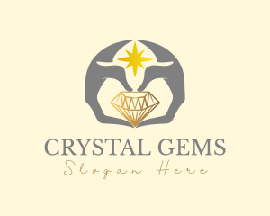 Diamond Jewel Hands logo design