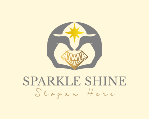 Rhinestone - Diamond Jewel Hands logo design