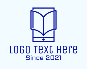 E Book - Digital Phone Book logo design