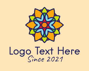 Boho - Moroccan Floral Tile logo design