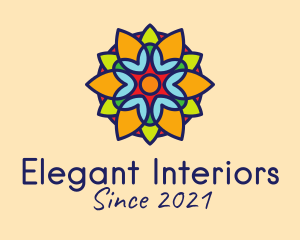 Moroccan Floral Tile  logo design