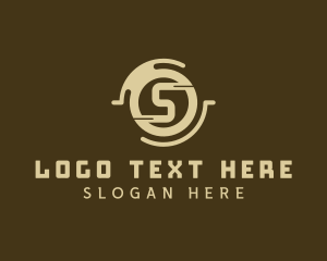 Investment - Crypto Digital Letter S logo design