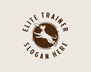 Dog Frisbee Training logo design