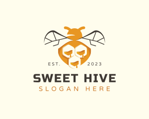 Honeycomb - Bee Insect Honeycomb logo design