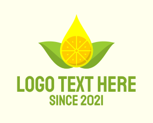 Juice Bar - Citrus Lemon Juice logo design