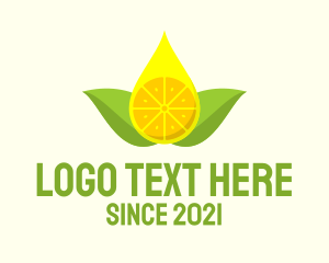 Flavor - Citrus Lemon Juice logo design