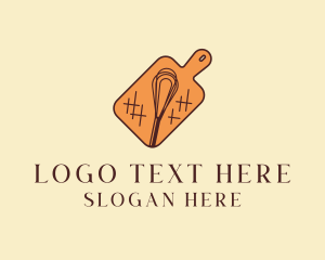 Food Stall - Whisk Board Bakery logo design