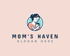 Parenting Mommy Baby  logo design