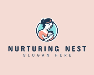 Parenting Mommy Baby  logo design