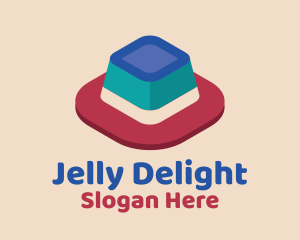 Jelly - 3D Jelly Dessert logo design