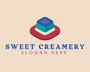 3D Jelly Dessert logo design