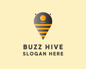 Bee Location Finder logo design