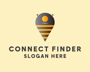 Finder - Bee Location Finder logo design