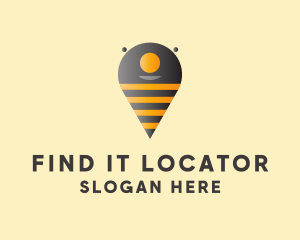 Bee Location Finder logo design