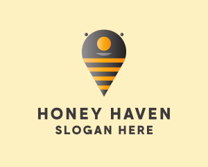 Beekeeping - Bee Location Finder logo design