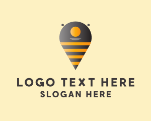 Tracking - Bee Location Finder logo design