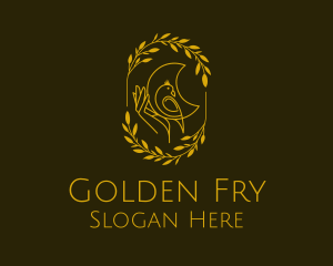 Golden Yellow Bird logo design