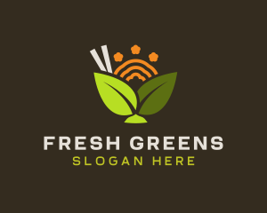 Salad - Tropical Salad Gourmet logo design