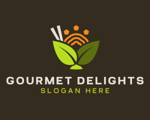 Tropical Salad Gourmet logo design