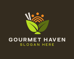 Tropical Salad Gourmet logo design