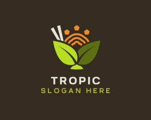 Tropical Salad Gourmet logo design