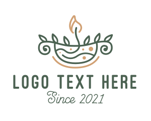 Vine - Candle Home Decor logo design
