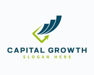 Investment - Arrow Graph Investment logo design