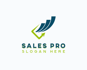 Sales - Arrow Graph Investment logo design