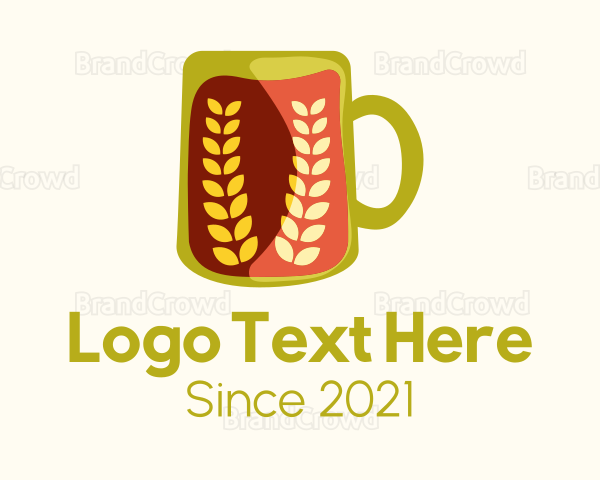 Orange Beer Mug Logo