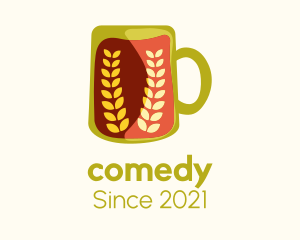 Coffee - Orange Beer Mug logo design