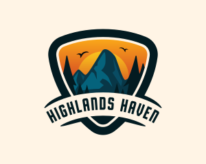 Highlands - Adventure Mountain Summit logo design