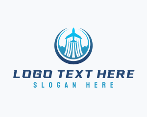 Delivery - Airplane Travel Pilot logo design