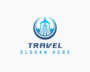 Airplane Travel Pilot logo design
