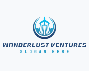 Airplane Travel Pilot logo design