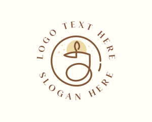 Massage - Candle Light Home Decor logo design