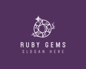 Ruby - Crystal Sparkle Gem logo design