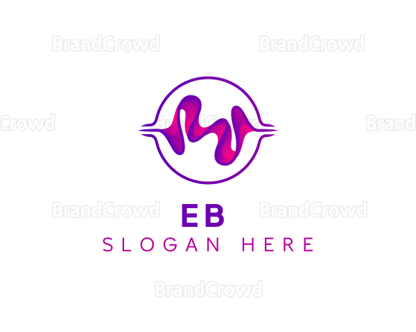 Digital Music Sound Wave Logo