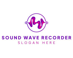 Digital Music Sound Wave logo design