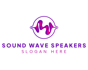 Digital Music Sound Wave logo design