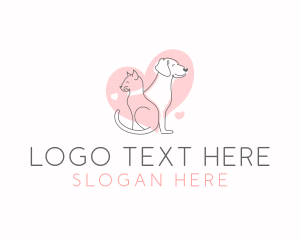 Dog - Love Pet Veterinary logo design