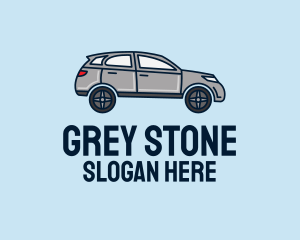 Grey - Grey SUV Car logo design