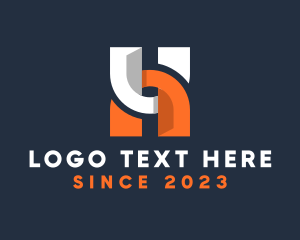 Application - Modern Link Letter H logo design