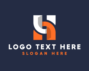 Expert - Modern Link Letter H logo design