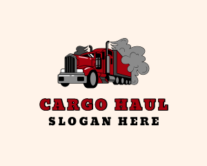 Smoke Forwarding Truck logo design