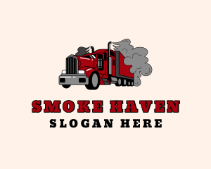 Smoke Forwarding Truck logo design