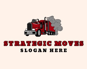 Smoke Forwarding Truck logo design