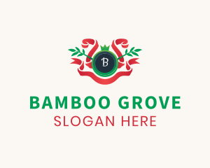 Bamboo - Eco Bamboo Ribbon logo design